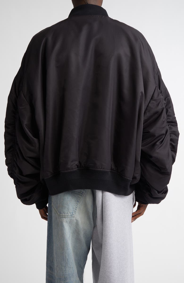 Oversize Nylon Varsity Jacket