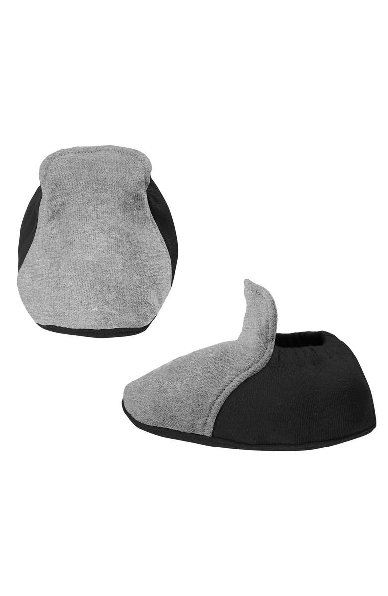 Outerstuff Newborn & Infant Black/Heather Gray Chicago White Sox Three-Piece Love of Baseball Bib Bodysuit & Booties Set, Alternate, color, Black