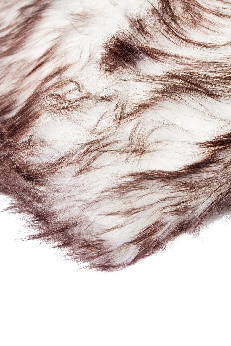 Faux Fur Gordon Rug - 2ft x 3ft - Gradient Chocolate, Alternate, color, gradient chocolate
