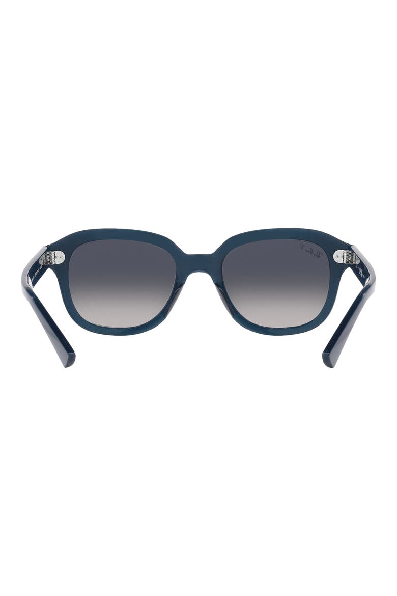 Erik 51mm Gradient Polarized Square Sunglasses, Alternate, color, DARK BLUE