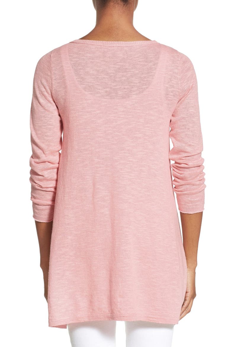 Organic Linen & Cotton Bateau Neck Sweater, Alternate, color, PRIMROSE
