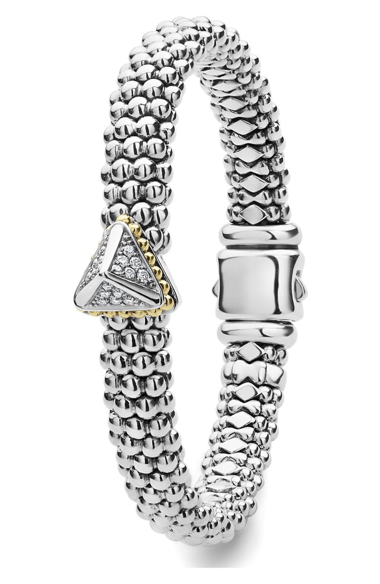 LAGOS Diamond Pyramid Bracelet, Alternate, color, 
