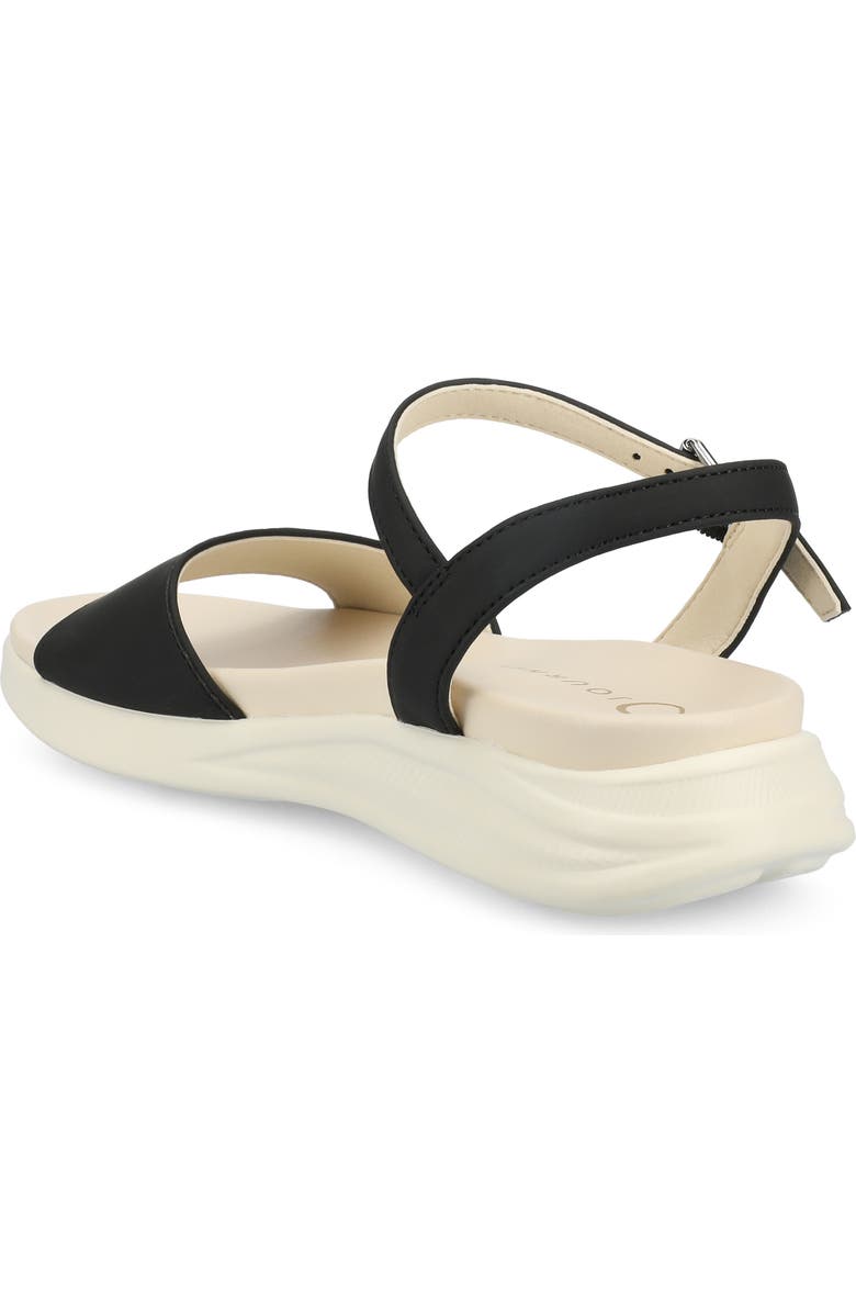 Journee Collection Jaylee Wedge Sandal, Alternate, color, Black