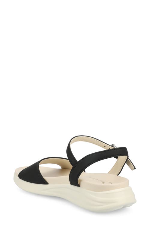 Shop Journee Collection Jaylee Wedge Sandal In Black