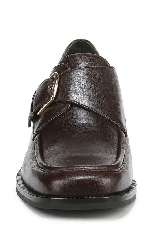 Vince Lennox Monk Strap Shoe In Brown
