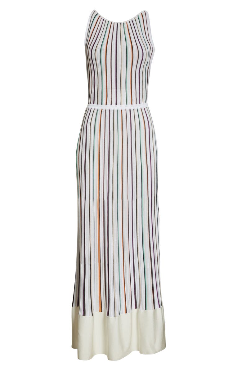 Missoni Multicolor Stripe Rib Maxi Dress, Alternate, color, 