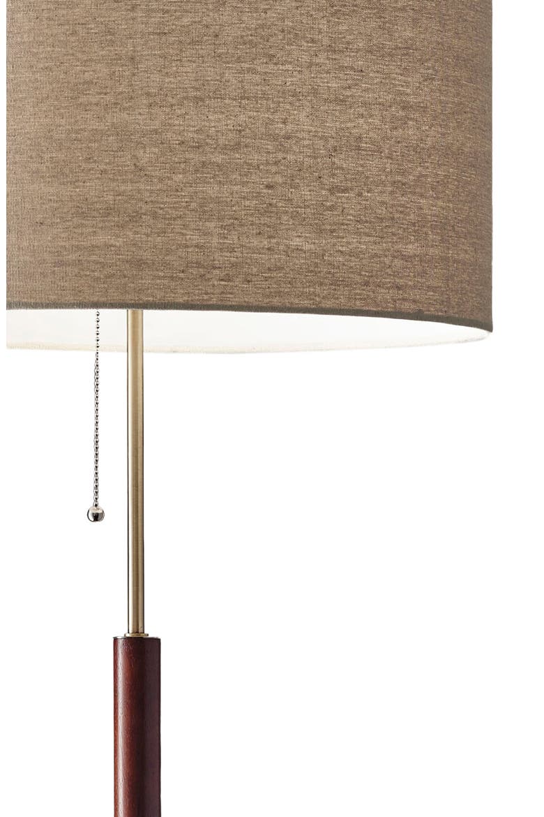 Hamilton Floor Lamp, Alternate, color, WALNUT WITH ANTIQUE BRASS