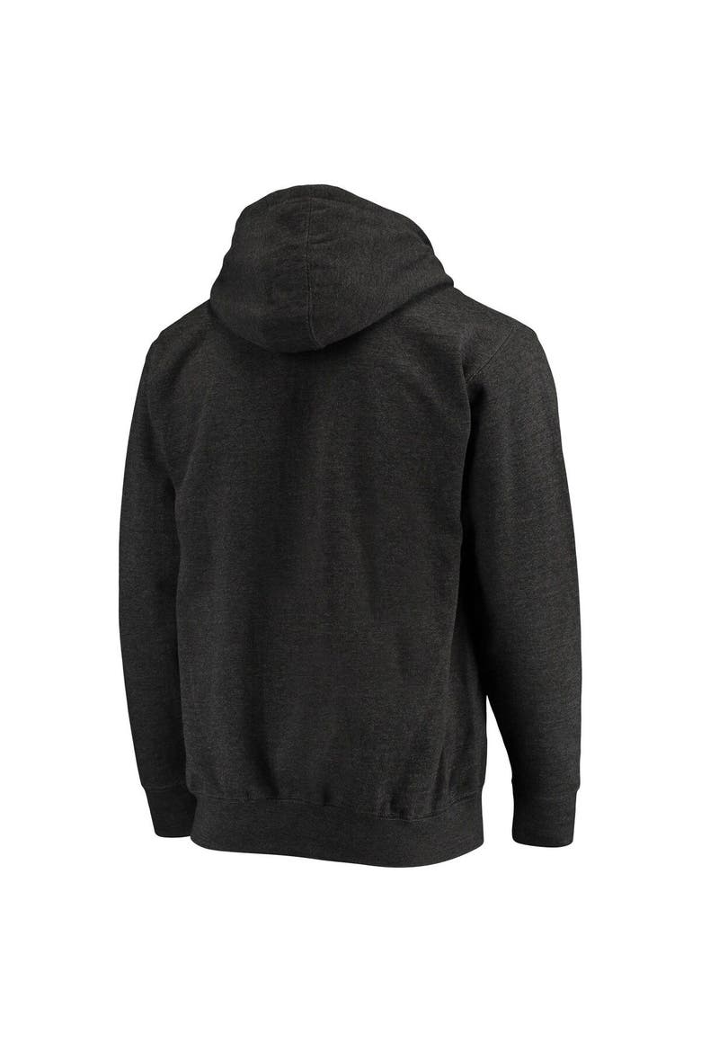 Men's Starter Charcoal Los Angeles Rams Throwback Logo Full-Zip Hoodie, Alternate, color, Charcoal