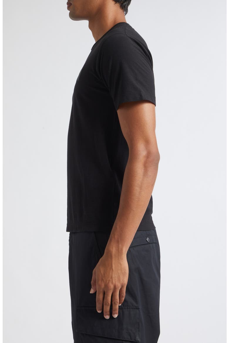 Compass Logo Patch Cotton T-Shirt, Alternate, color, V0029 BLACK
