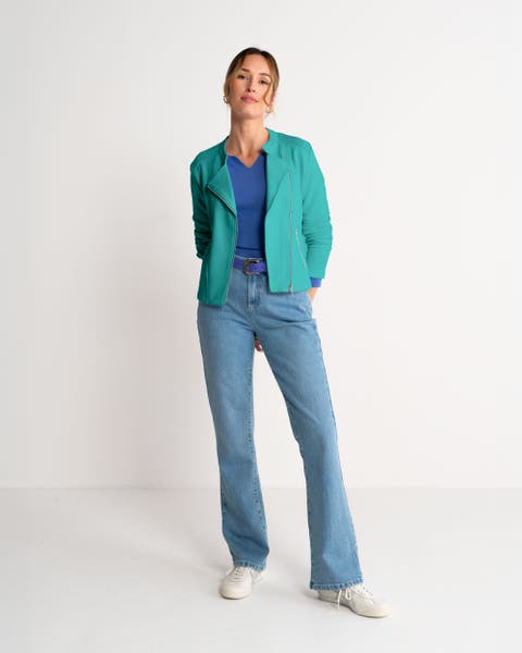 Sculpted Biker Jacket