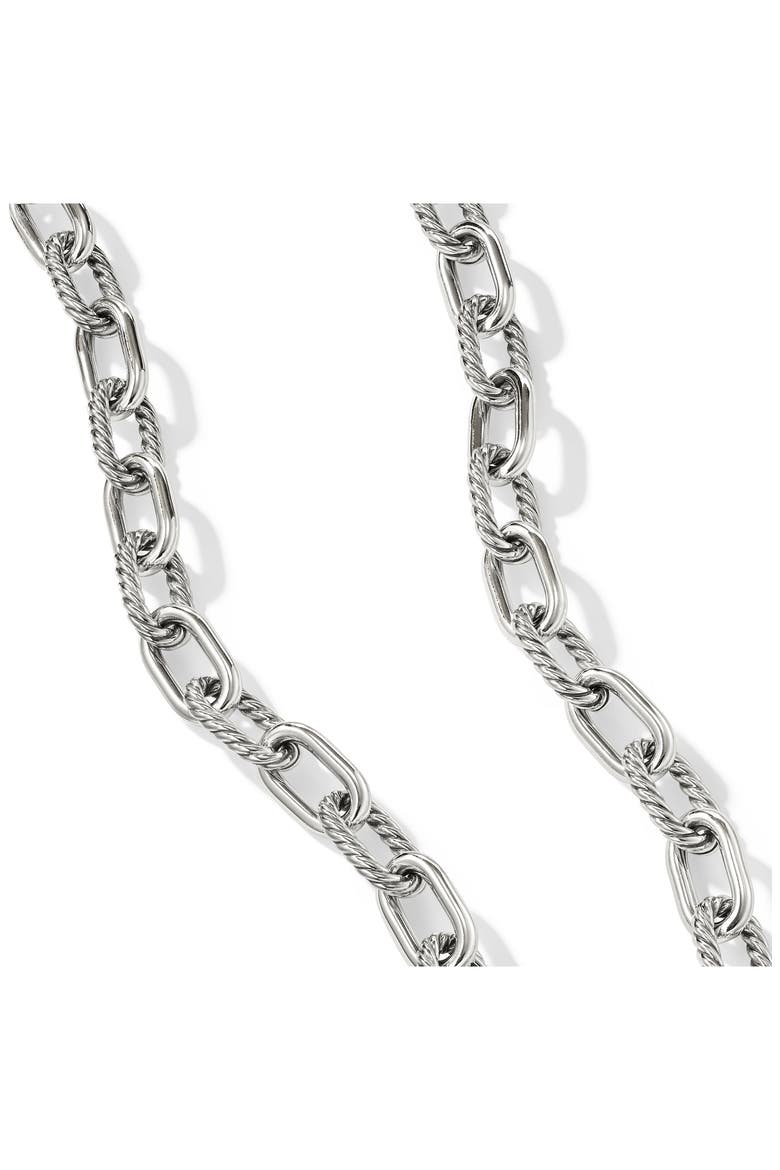 DY Madison Chain Necklace in Silver with 18K Gold, 11mm, Alternate, color, SILVER