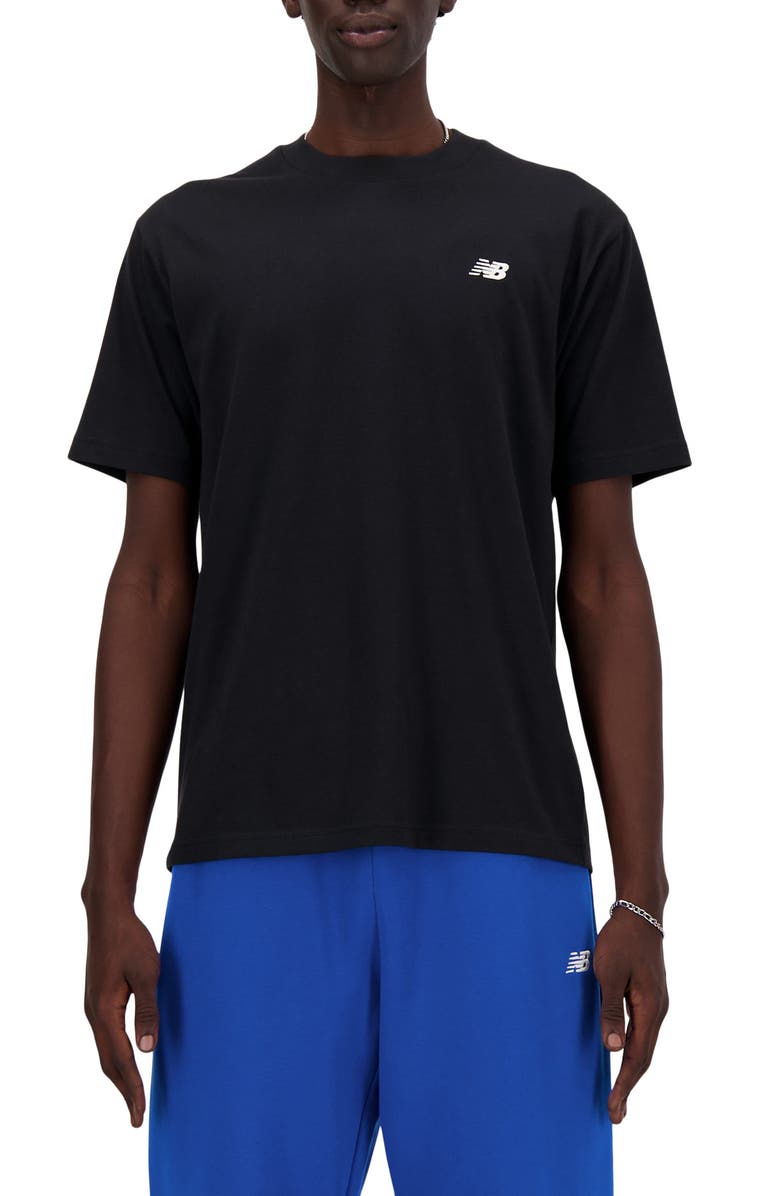 New Balance Sport Essentials Relaxed Fit Cotton T-Shirt, Main, color, Black