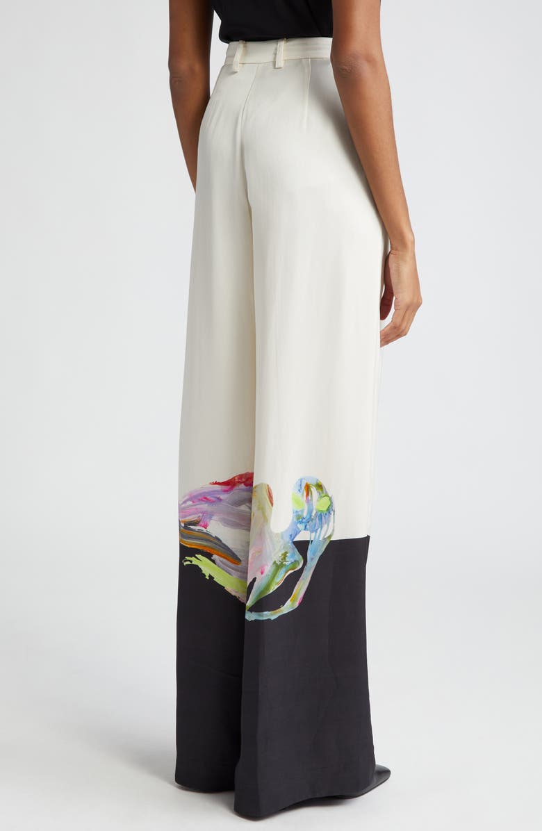 ALEMAIS Jedda Crepe Wide Leg Pants, Alternate, color, 