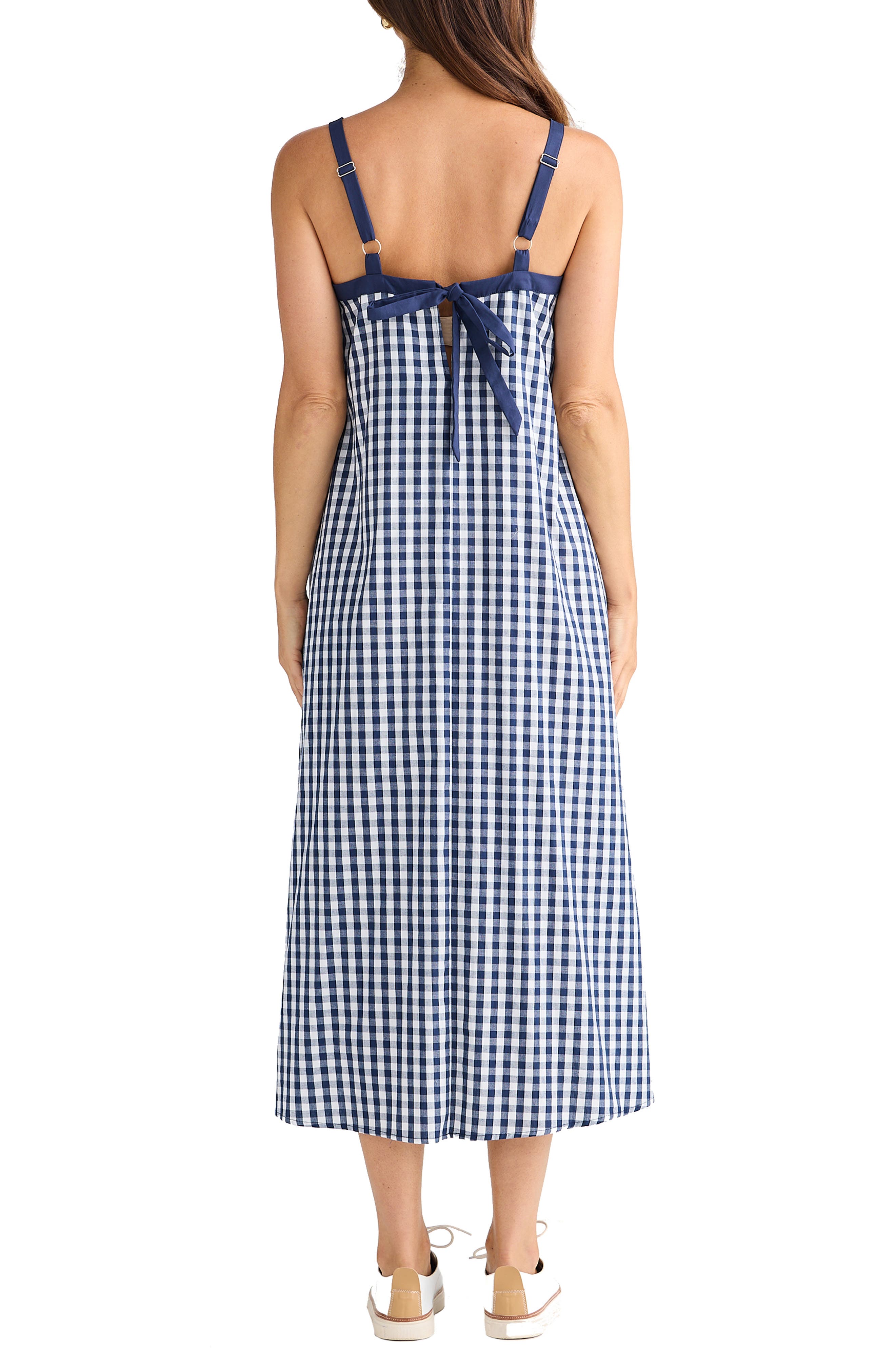 Erica Gingham Midi Dress - image 2