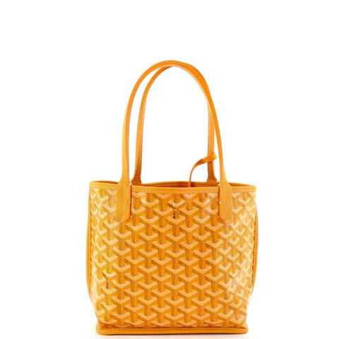 Anjou Reversible Tote Coated Canvas Mini