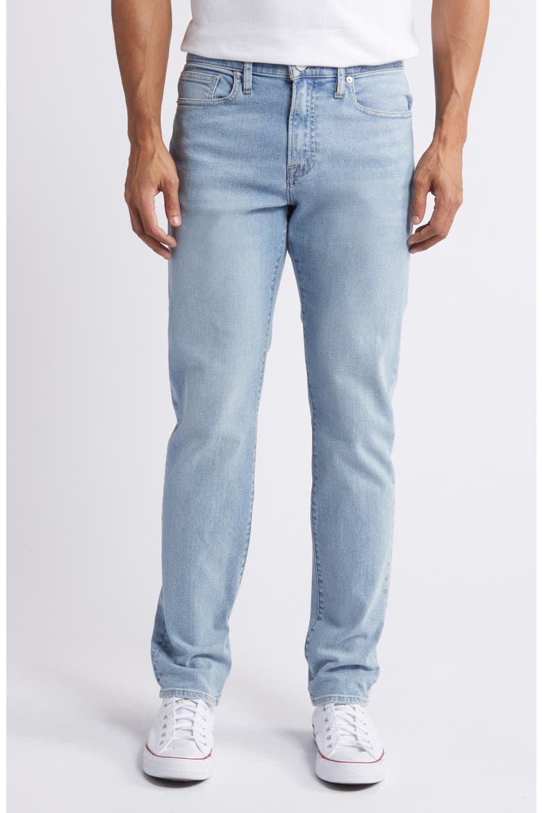 L'Homme Athletic Fit Jeans (Nordstrom Exclusive), Main, color, BLUE SPRINGS