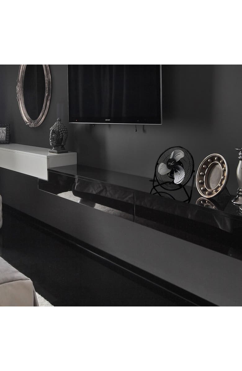 Vie Air 9 Inch High Velocity Tilting 3 Speed Metal Floor Fan, Alternate, color, Black