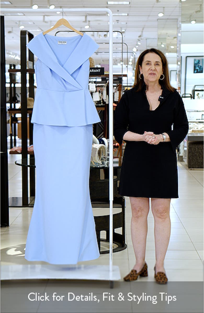 Moxelle Portrait Collar Gown, sales video thumbnail