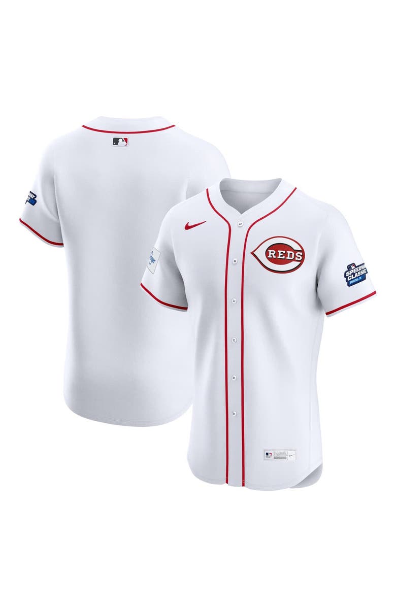 Nike Men's Nike  White Cincinnati Reds 2025 MLB Speedway Classic Home Elite Jersey, Main, color, 