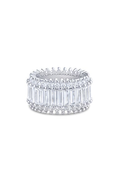 Baguette Cubic Zirconia Eternity Ring