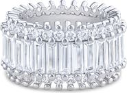 CZ by Kenneth Jay Lane Baguette Cubic Zirconia Eternity Ring