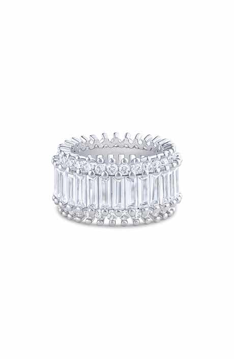 CZ by Kenneth Jay Lane Baguette Cubic Zirconia Eternity Ring