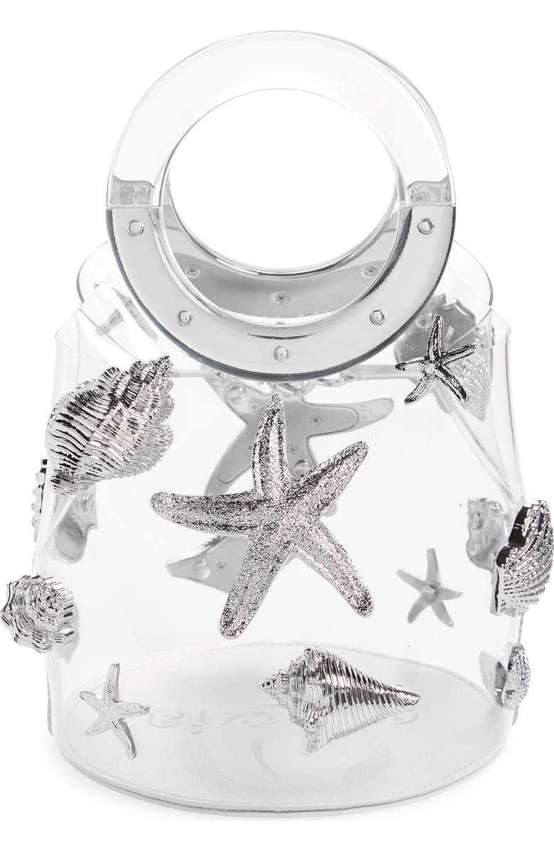 Cult Gaia Taryn Transparent Top Handle Bag, Main, color,