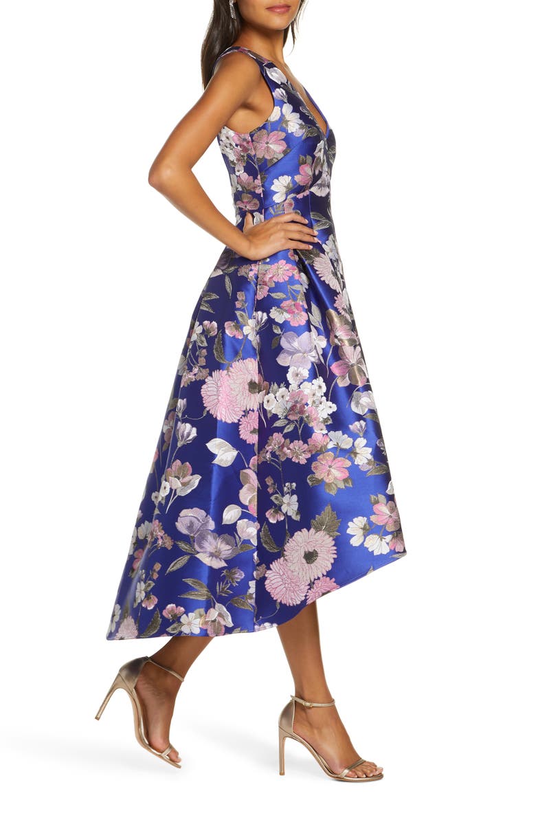 Eliza J Floral Fit & Flare Dress, Alternate, color,
