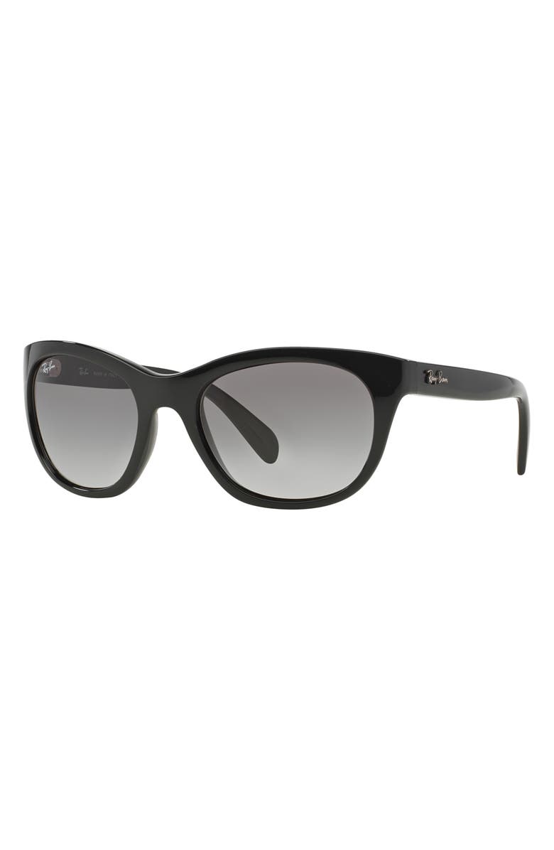 Ray-Ban 'Highstreet' 56mm Sunglasses, Alternate, color, Black