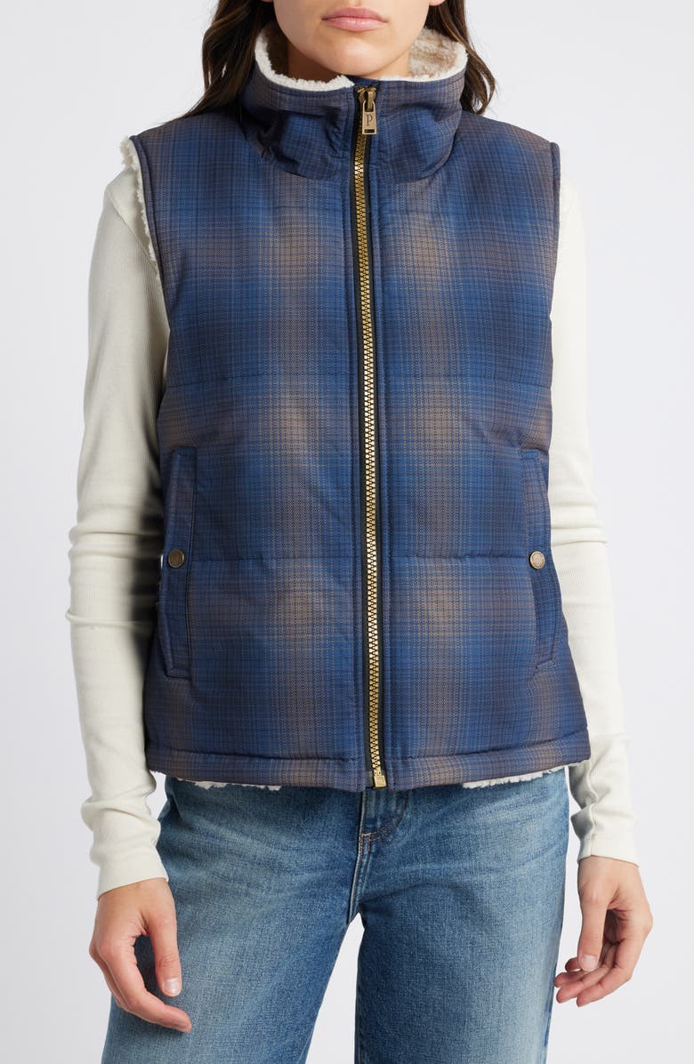 Pendleton Hemlock Plaid Quilted Vest, Alternate, color,