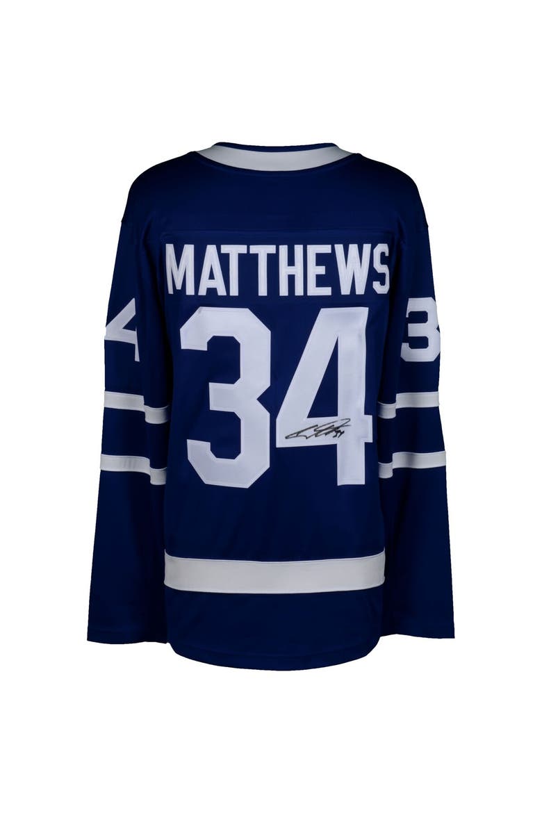 Auston Matthews Toronto Maple Leafs Autographed Blue Fanatics Breakaway Jersey, Alternate, color, Blue