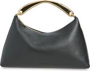 Mansur Gavriel Rhea Metal Handle Leather Handbag