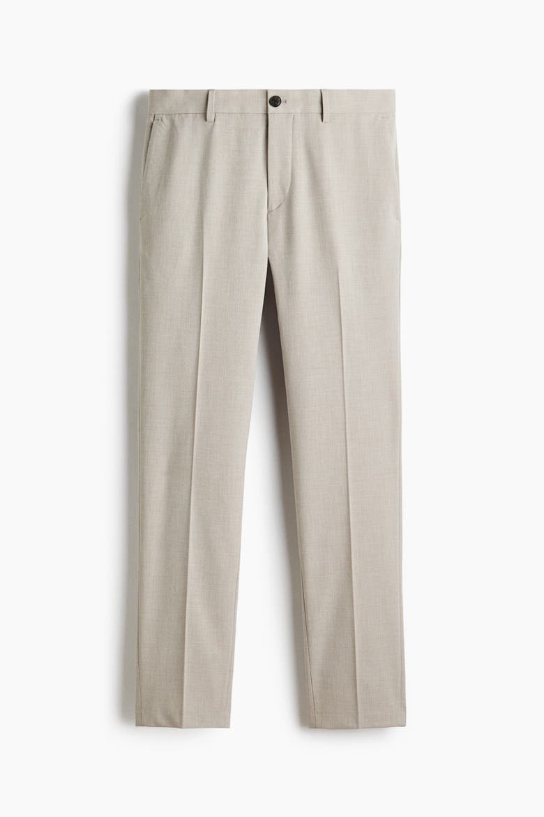 Slim-fit Tailored Pants, Main, color, Light taupe