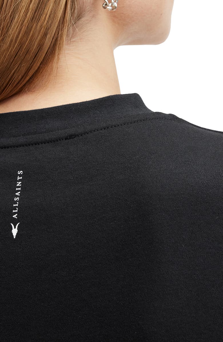 AllSaints Amelie Cotton T-Shirt, Alternate, color, Black