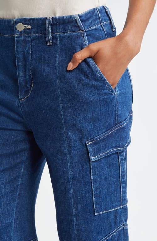 Shop L Agence L'agence Brooklyn High Waist Wide Leg Cargo Jeans In Barca