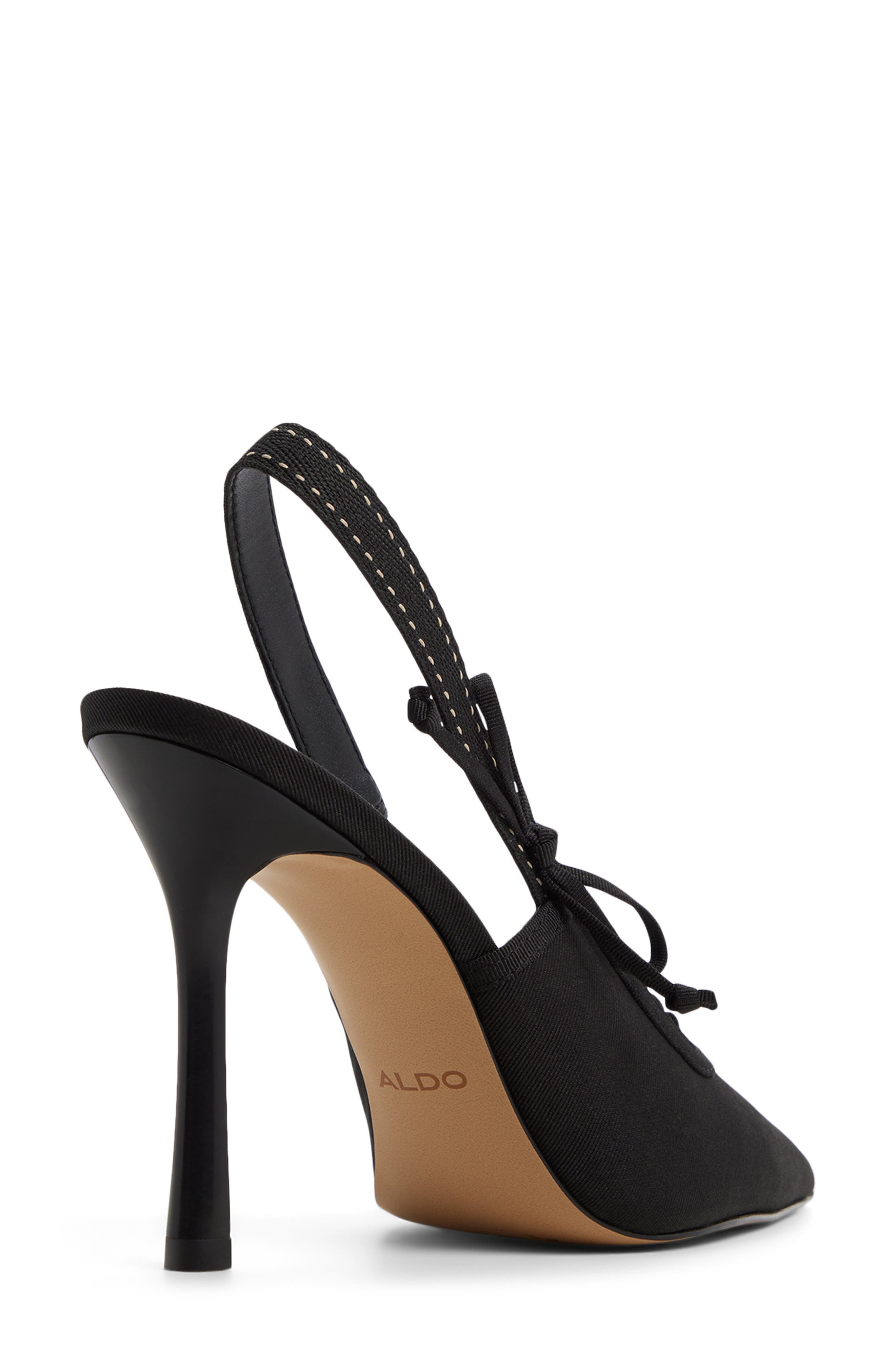 ALDO Hennie Slingback Pointed Toe Pump, Alternate, color, Black