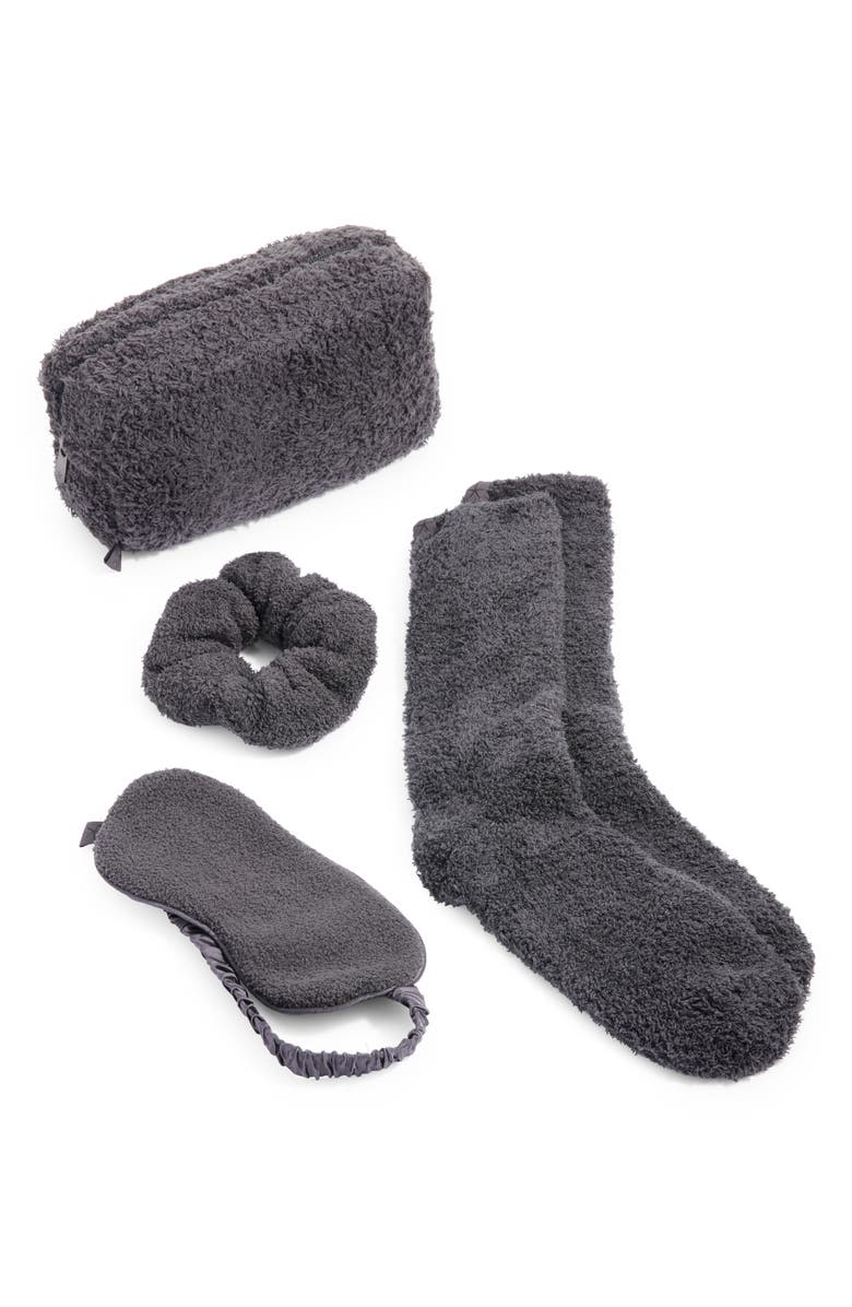 Barefoot Dreams<sup>®</sup> CozyChic<sup>™</sup> Eye Mask, Socks & Scrunchie Travel Set, Main, color,