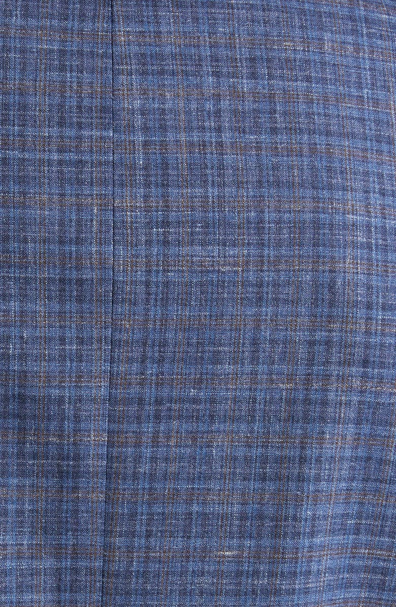 JB Britches Plaid Wool & Silk Blend Sport Coat, Alternate, color, 