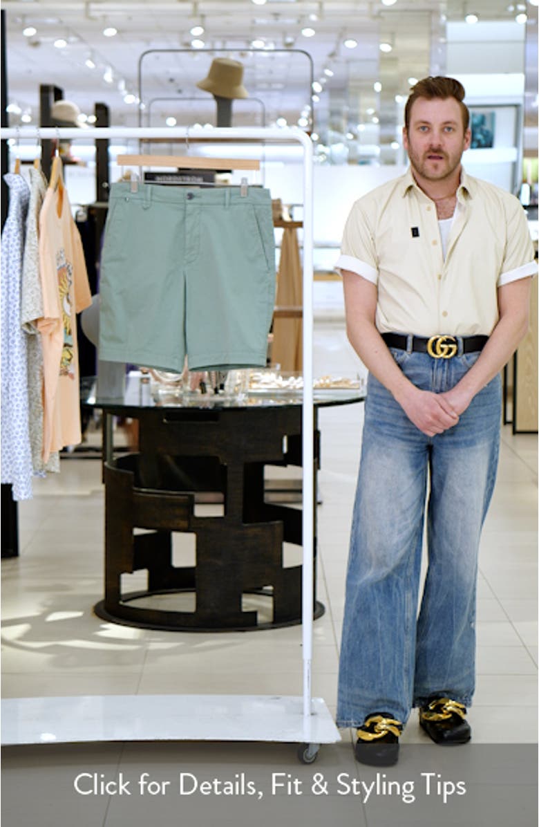 Slice Stretch Cotton Shorts, sales video thumbnail