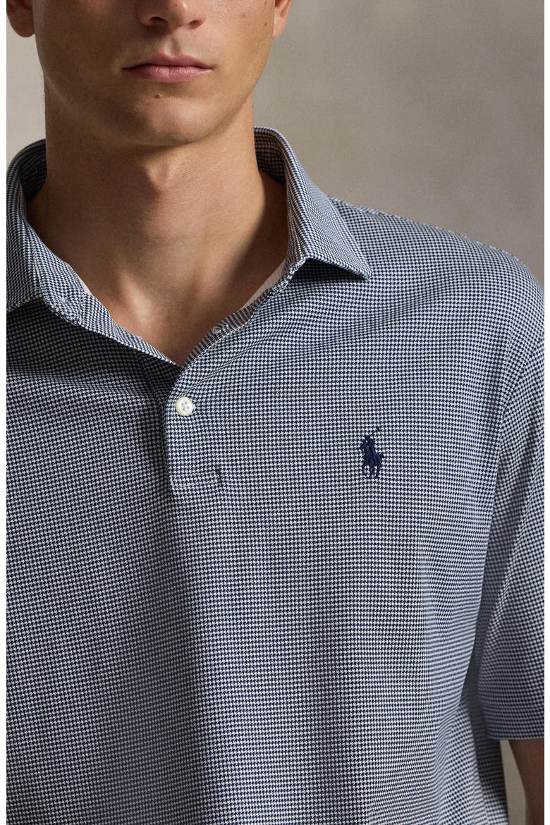 Houndstooth Cotton Polo, Alternate, color, FAIRWAY HNDSTTH- NEWPORT NAVY