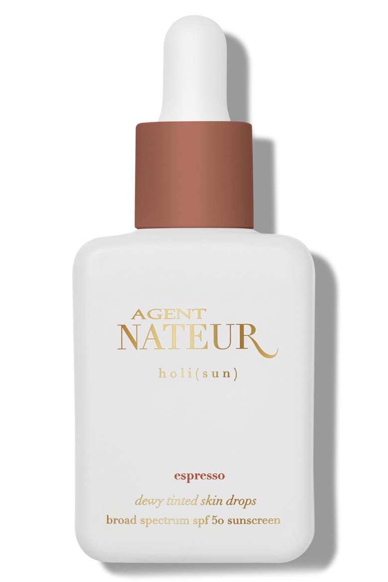 holi(sun) Dewy Tinted Skin Drops SPF 50, Main, color, ESPRESSO
