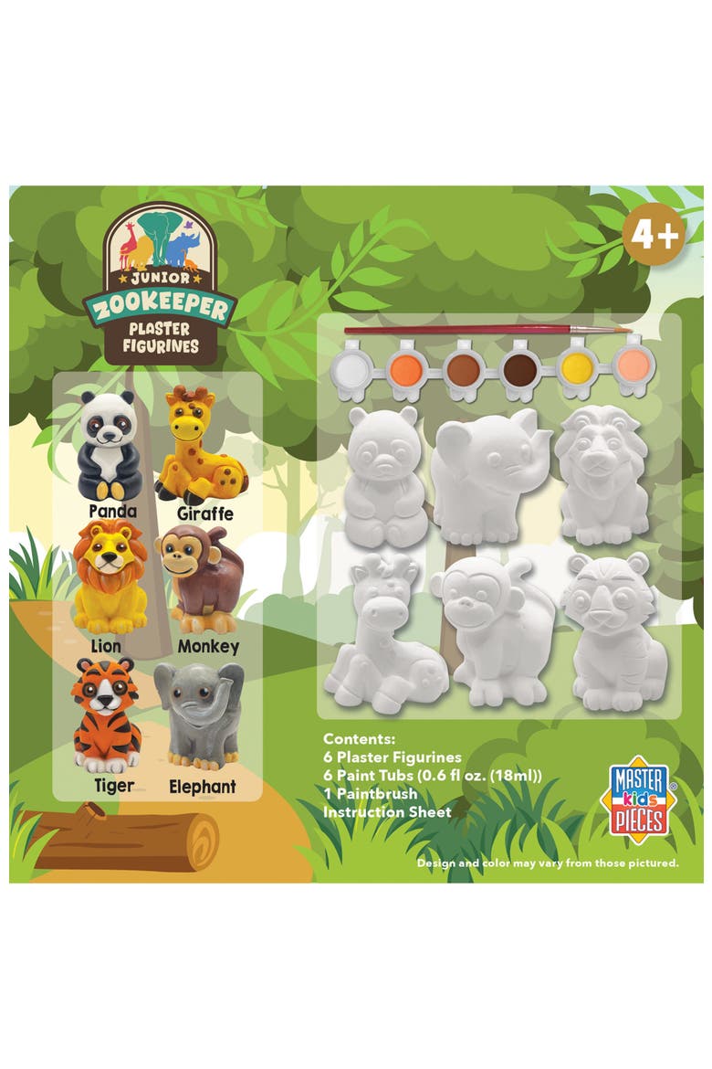 Junior Zookeeper Plaster Paint Set, Alternate, color, Multicolor