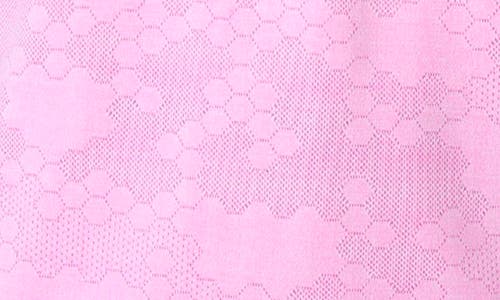 Tailorbyrd Honeycomb Print Performance Polo In Dusty Rose
