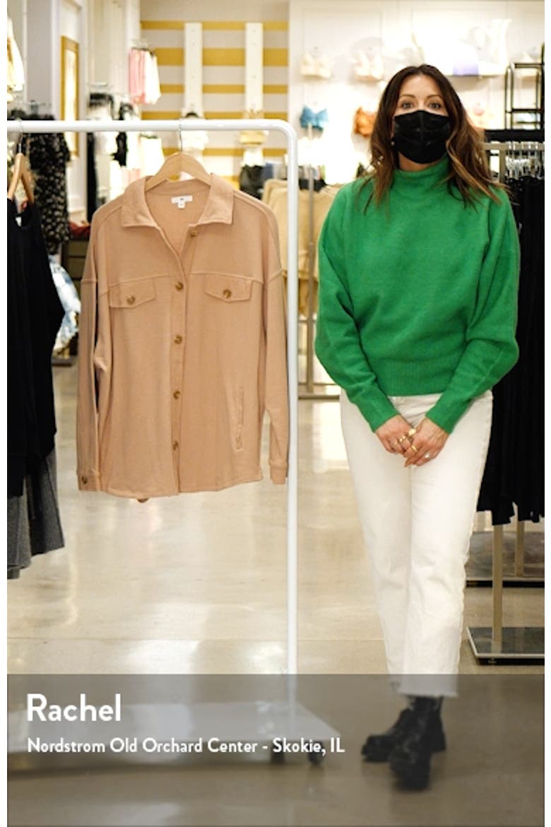 Oversize Cotton Blend Shirt Jacket video