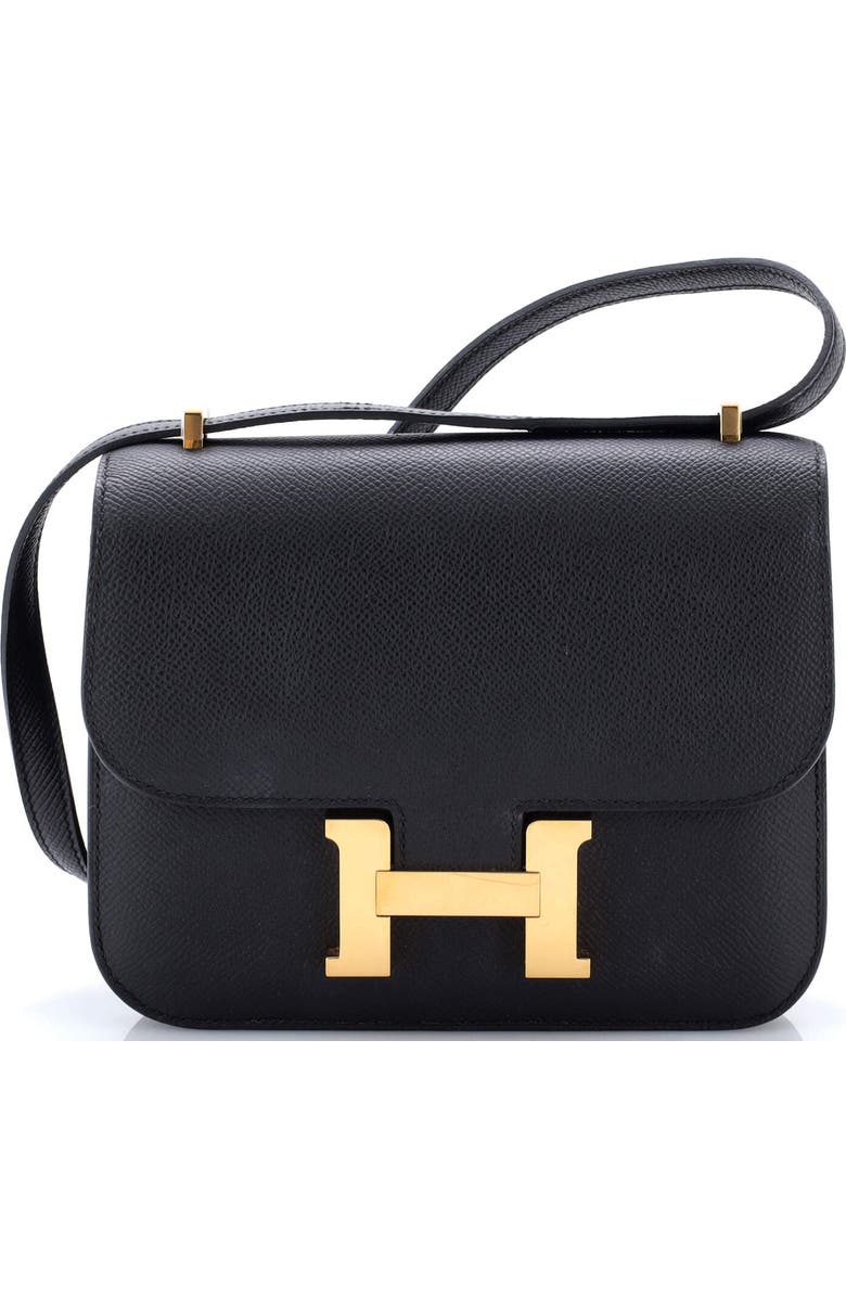 Pre-Owned Hermes Constance NM Bag Epsom 18, Main, color, Noir