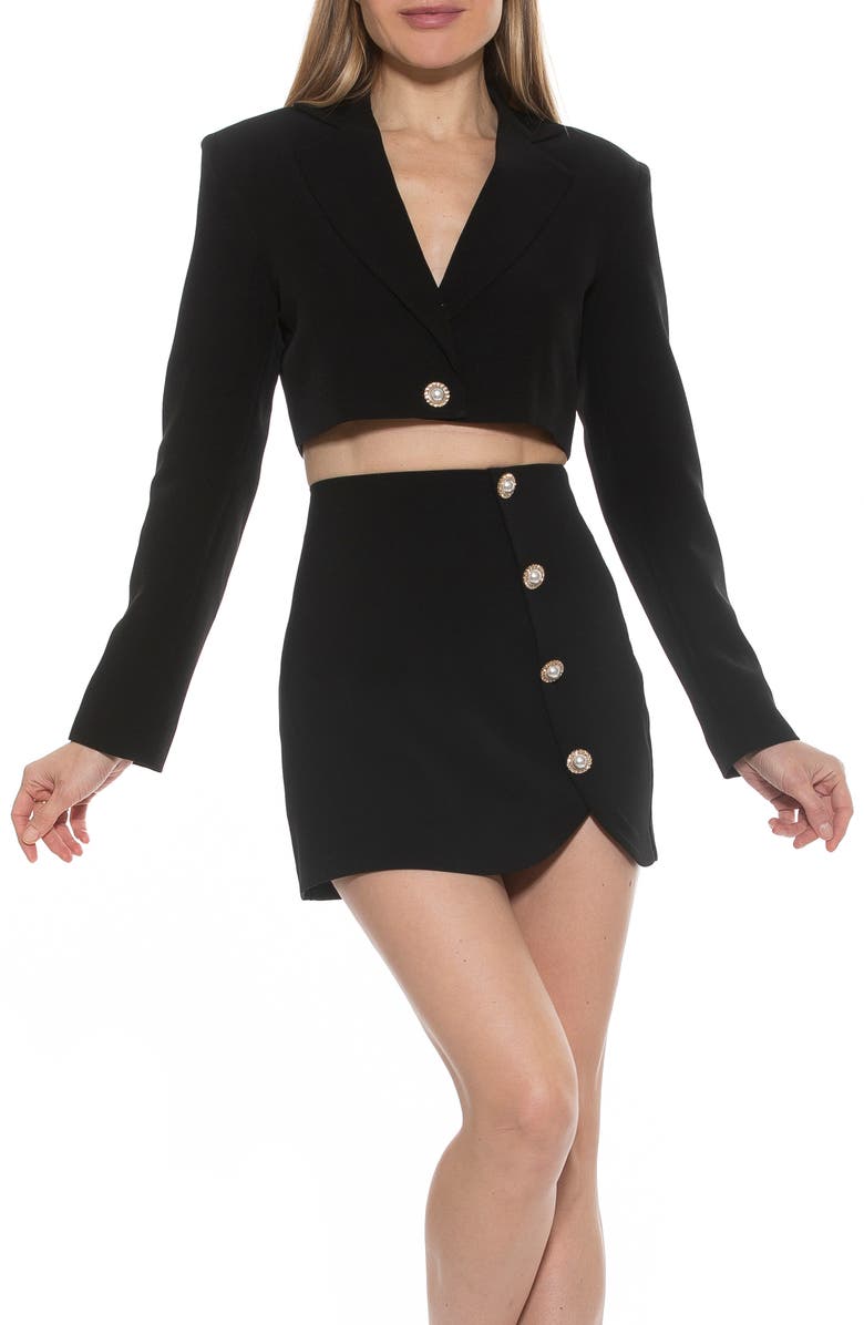 Alexia Admor Jane Cropped Long Sleeve Jacket, Alternate, color, 