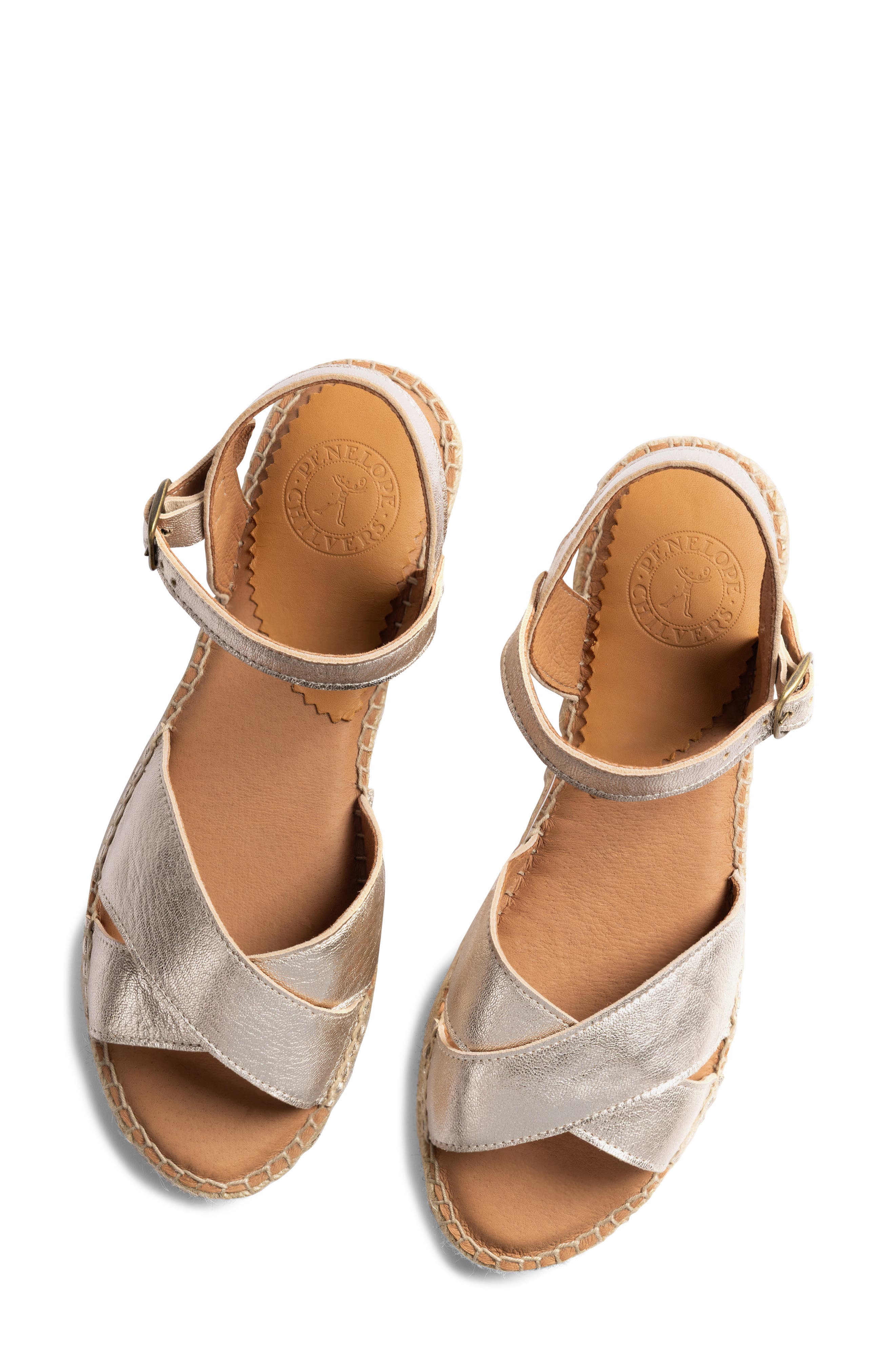 Campo Ankle Strap Espadrille Platform Sandal, Alternate, color, CHAMPAGNE