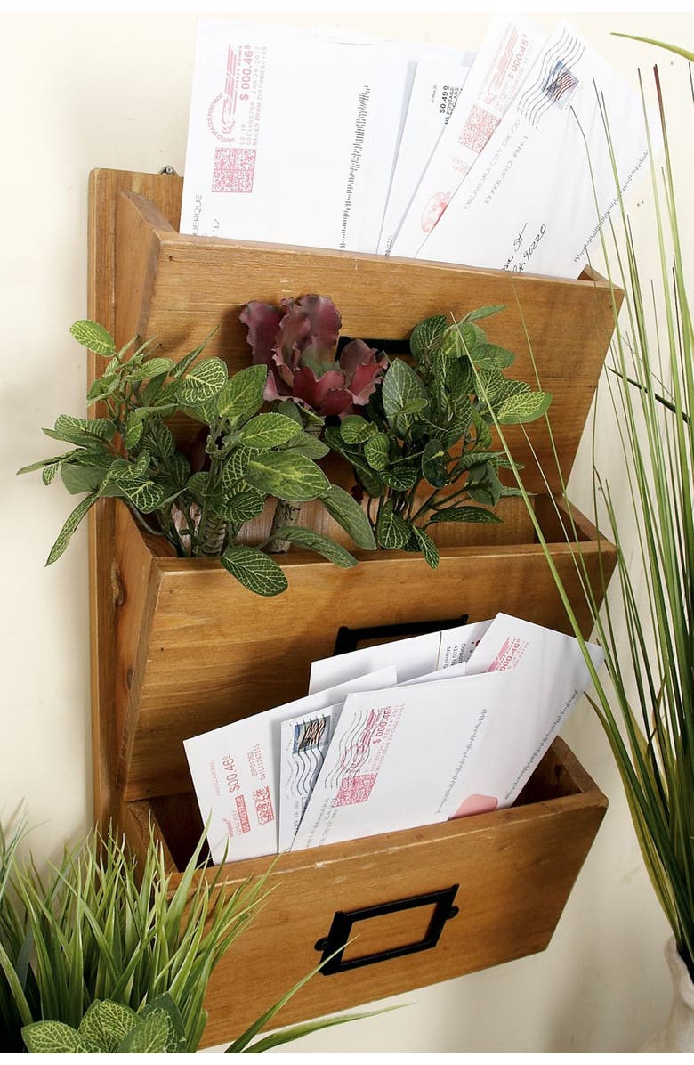 SONOMA SAGE HOME Brown Fir Traditional Magazine Holder Rack, Alternate, color,