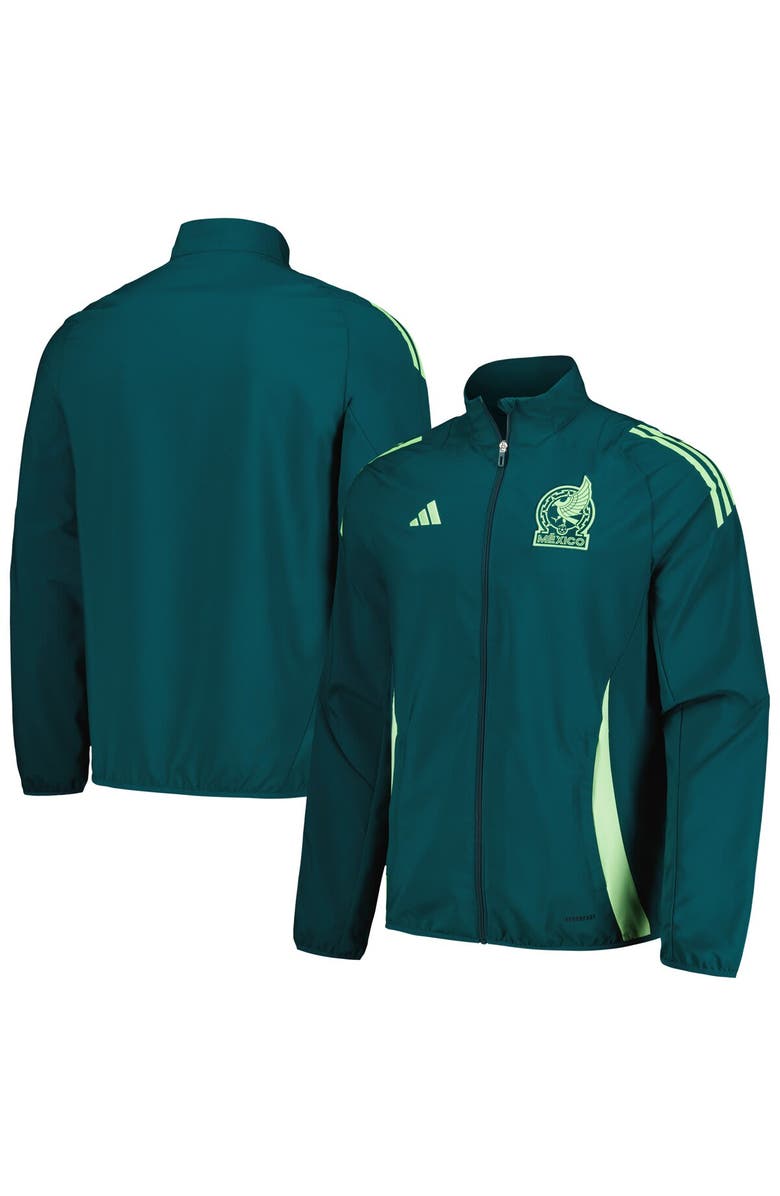 adidas Men's adidas Green Mexico National Team 2024 AEROREADY Pre-Match Full-Zip Jacket, Main, color,