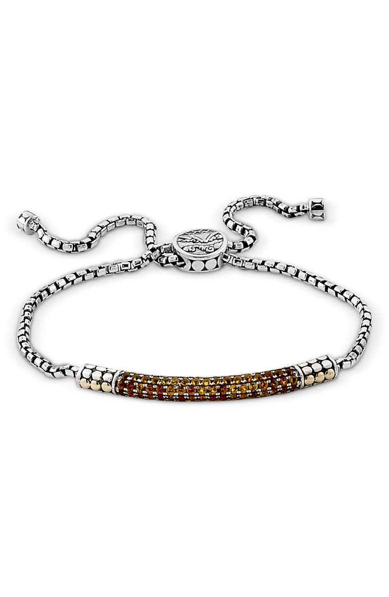 SAMUEL B. Pavé Bolo Bracelet, Alternate, color, Yellow